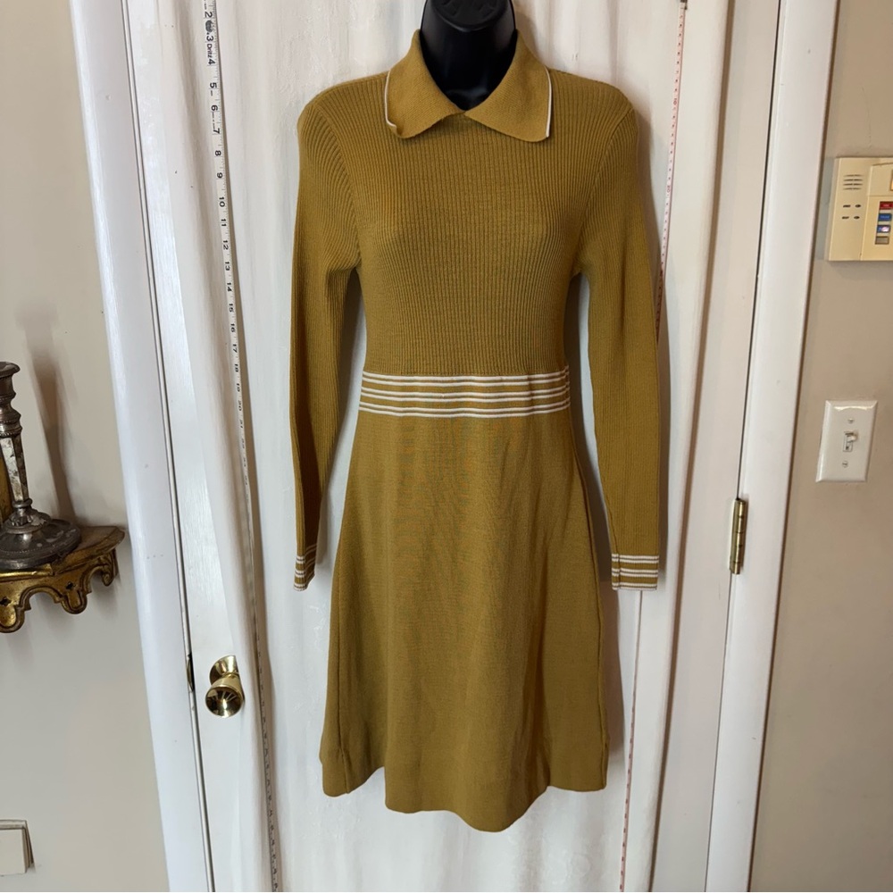 Vintage Long Sleeve Sweater Dress